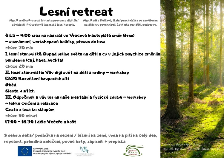 Lesní retreat - plakát